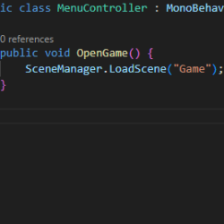 Как менять сцену с помощью меню в Unity